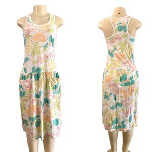 Vintage 90s Summer Beach Dress Size S by Cypress retro Beach wear long maxi.